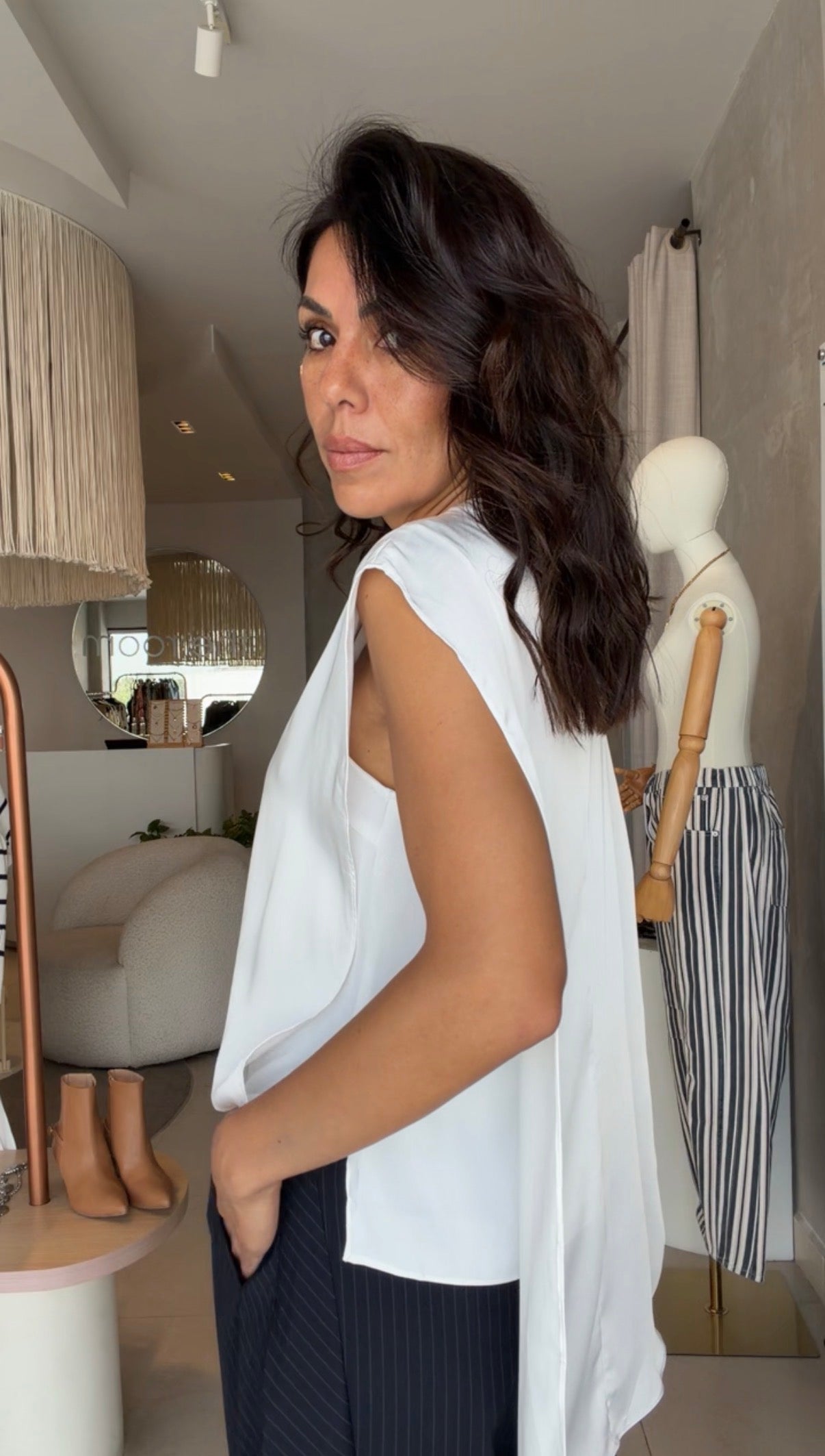 Blusa blanca capa