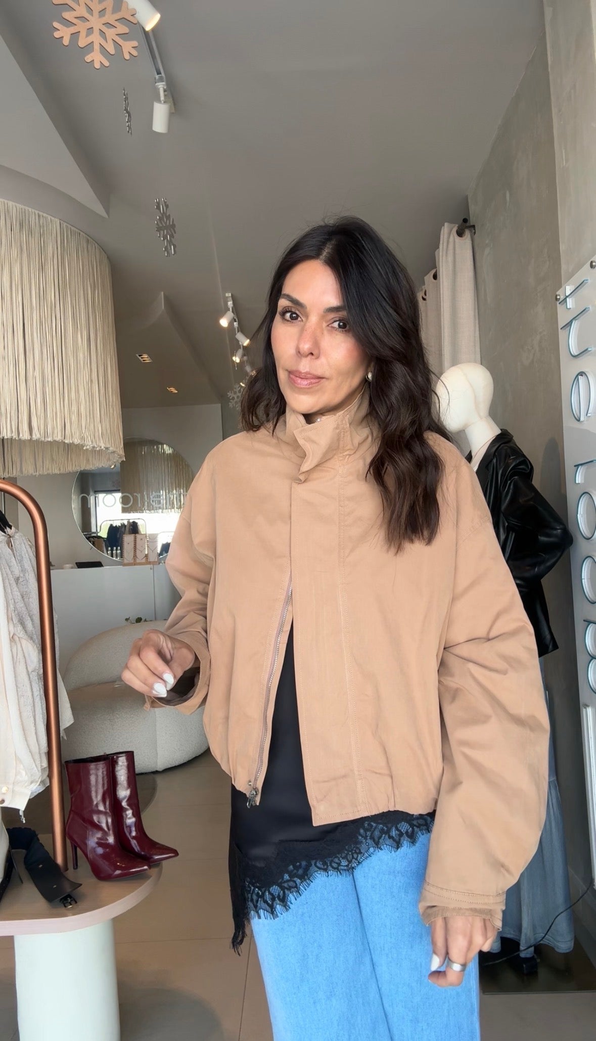 Chaqueta camel