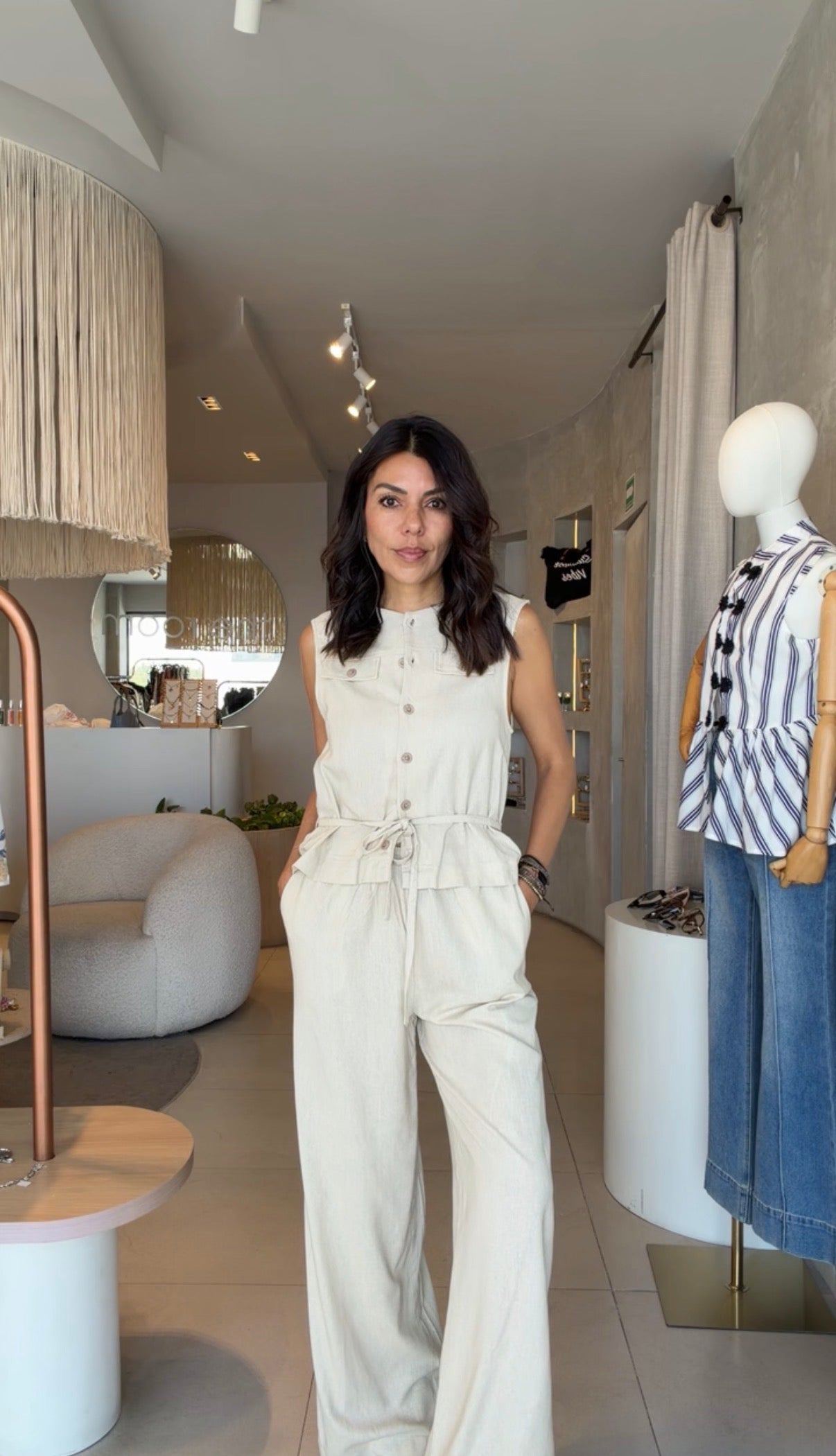 Jumpsuit beige