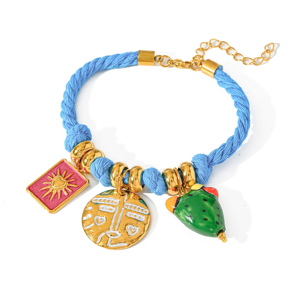 Pulsera azul Charms