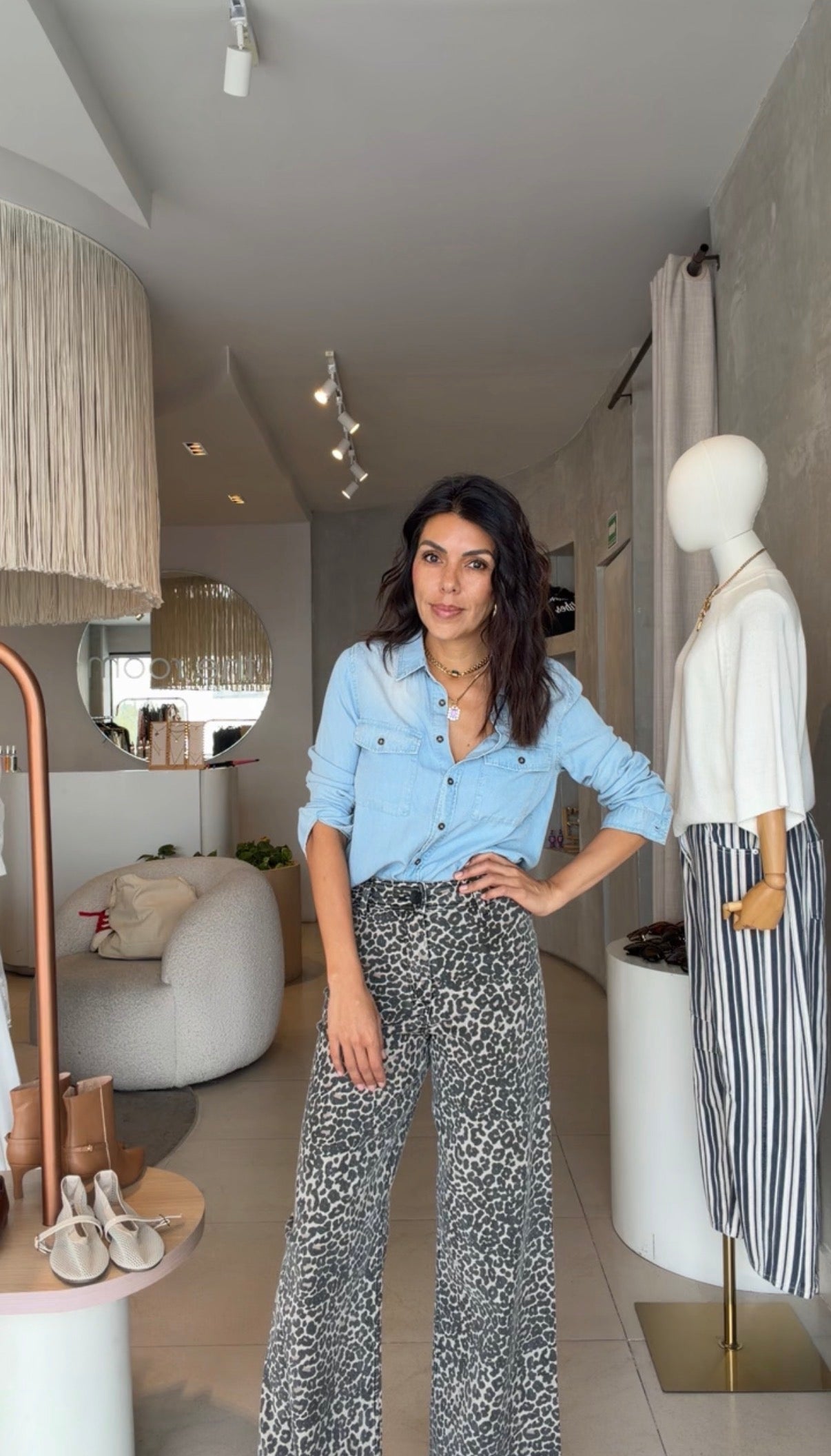 Camisa denim clara