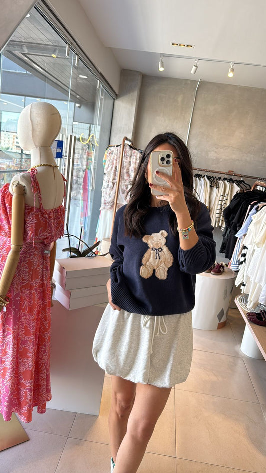 Suéter osos azul marino