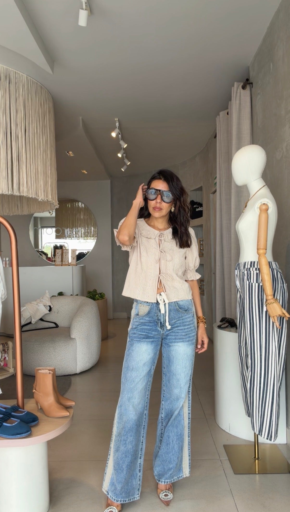 Jeans stripes