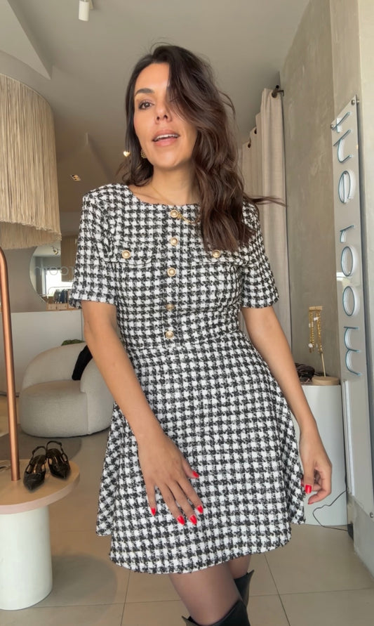 Vestido cuadros