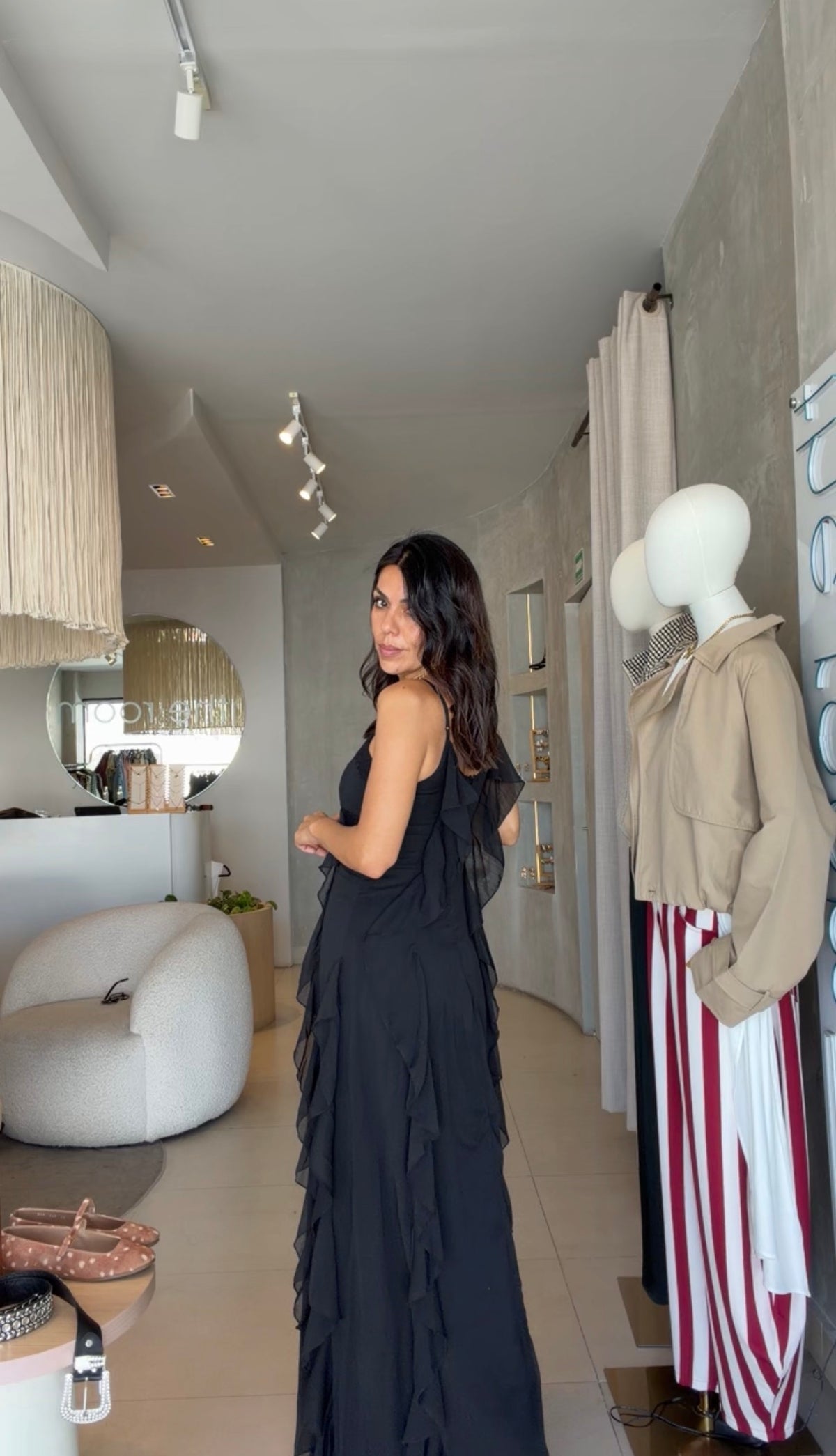 Vestido boho negro