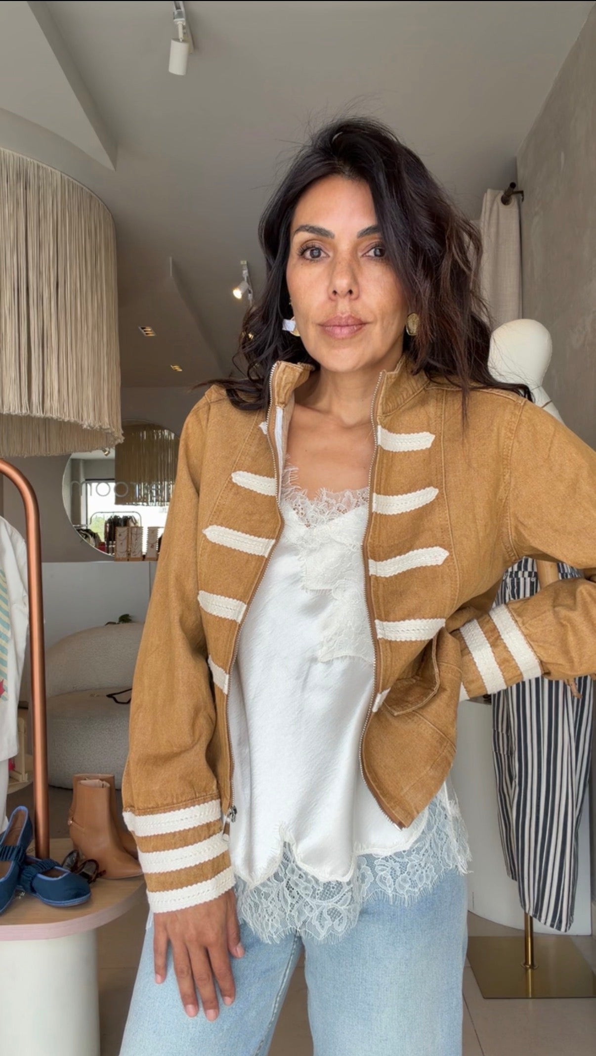 Chaqueta camel Napoleón