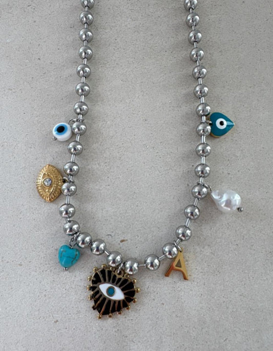 Collar Charms plata