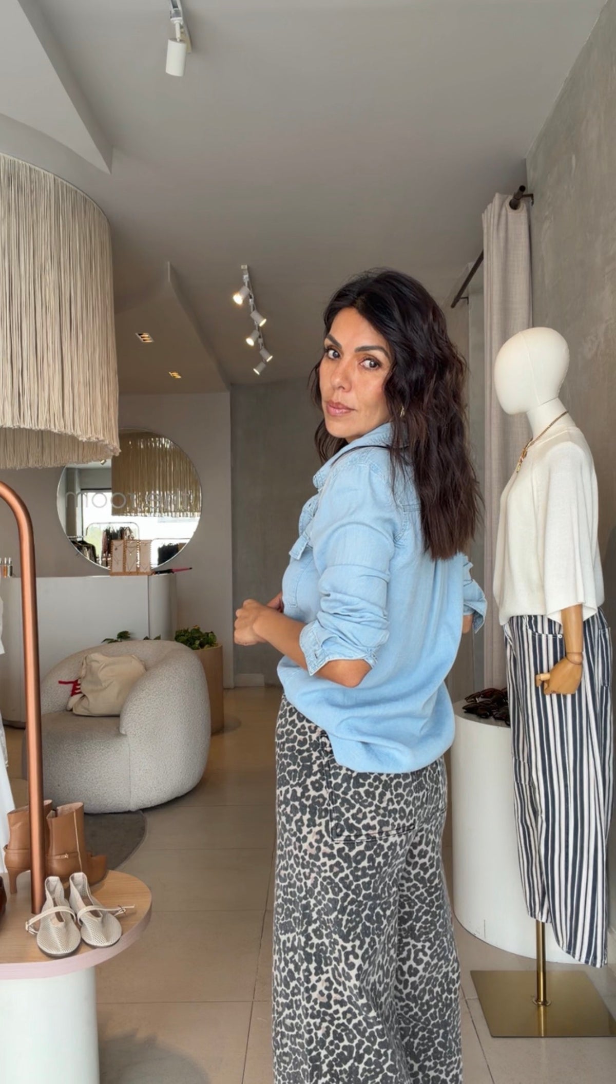 Camisa denim clara