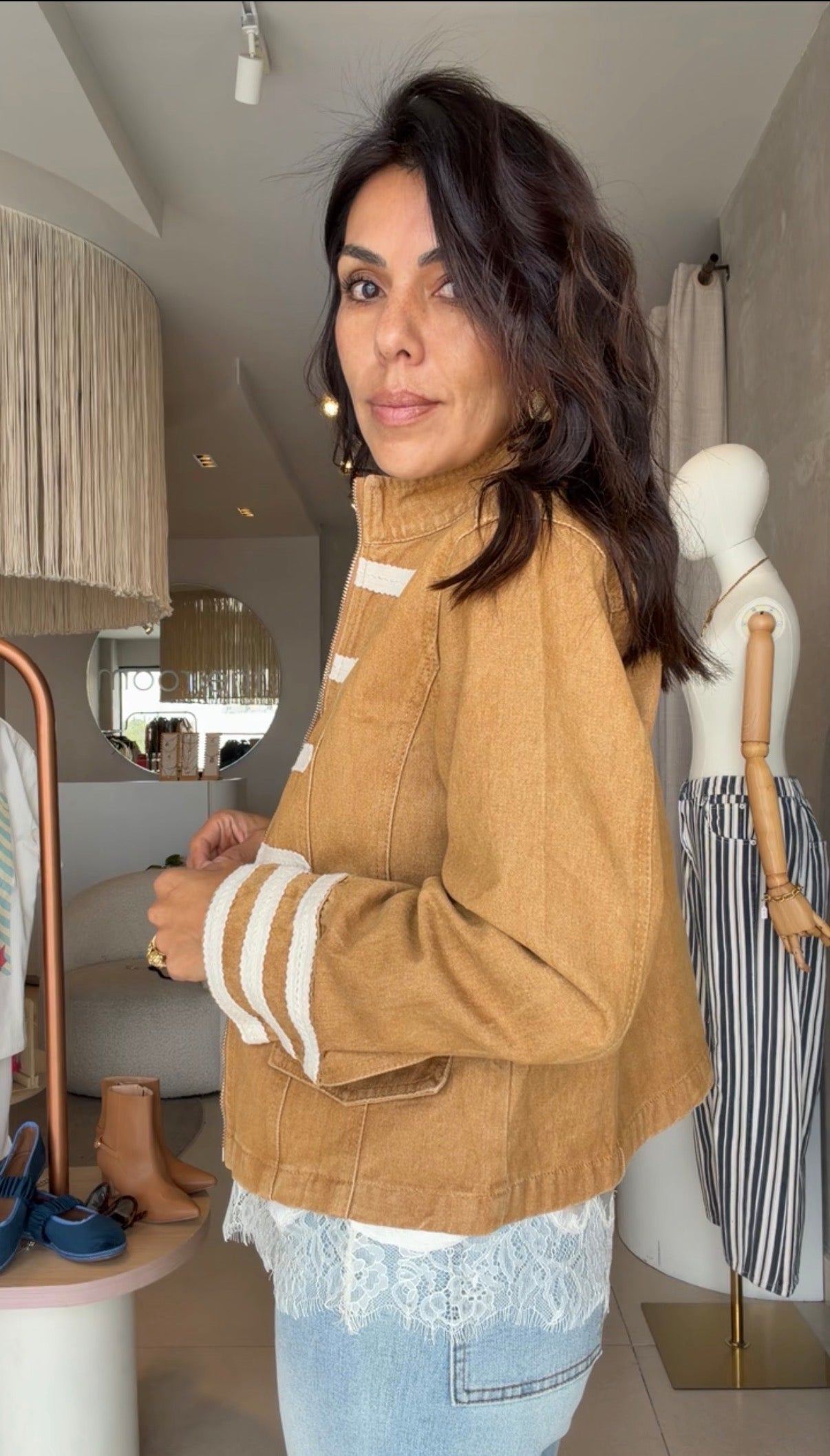 Chaqueta camel Napoleón