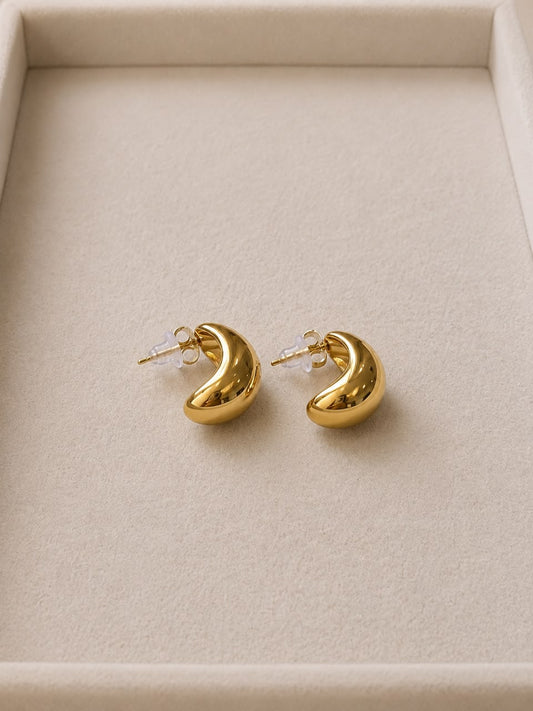 Aretes gota lua