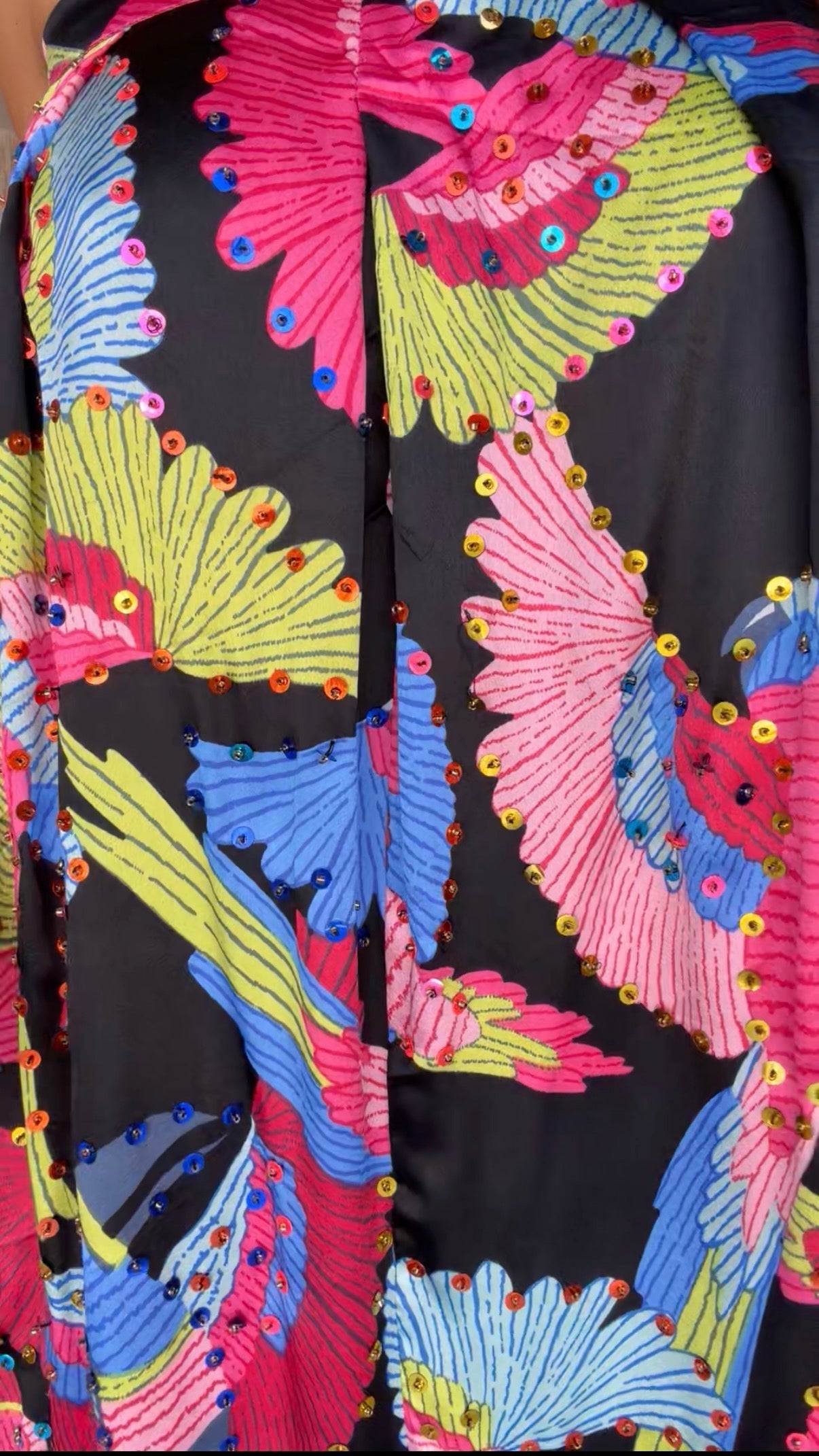 Jumpsuit negro pájaros