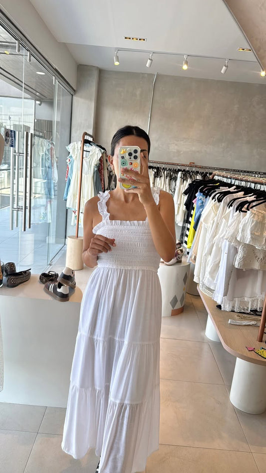 Vestido blanco tirantes