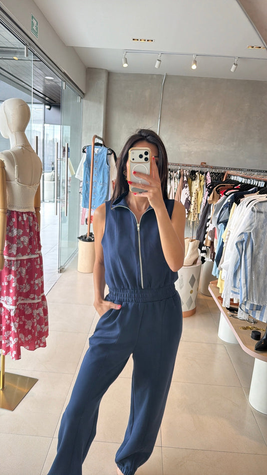 Jumpsuit azul marino modal