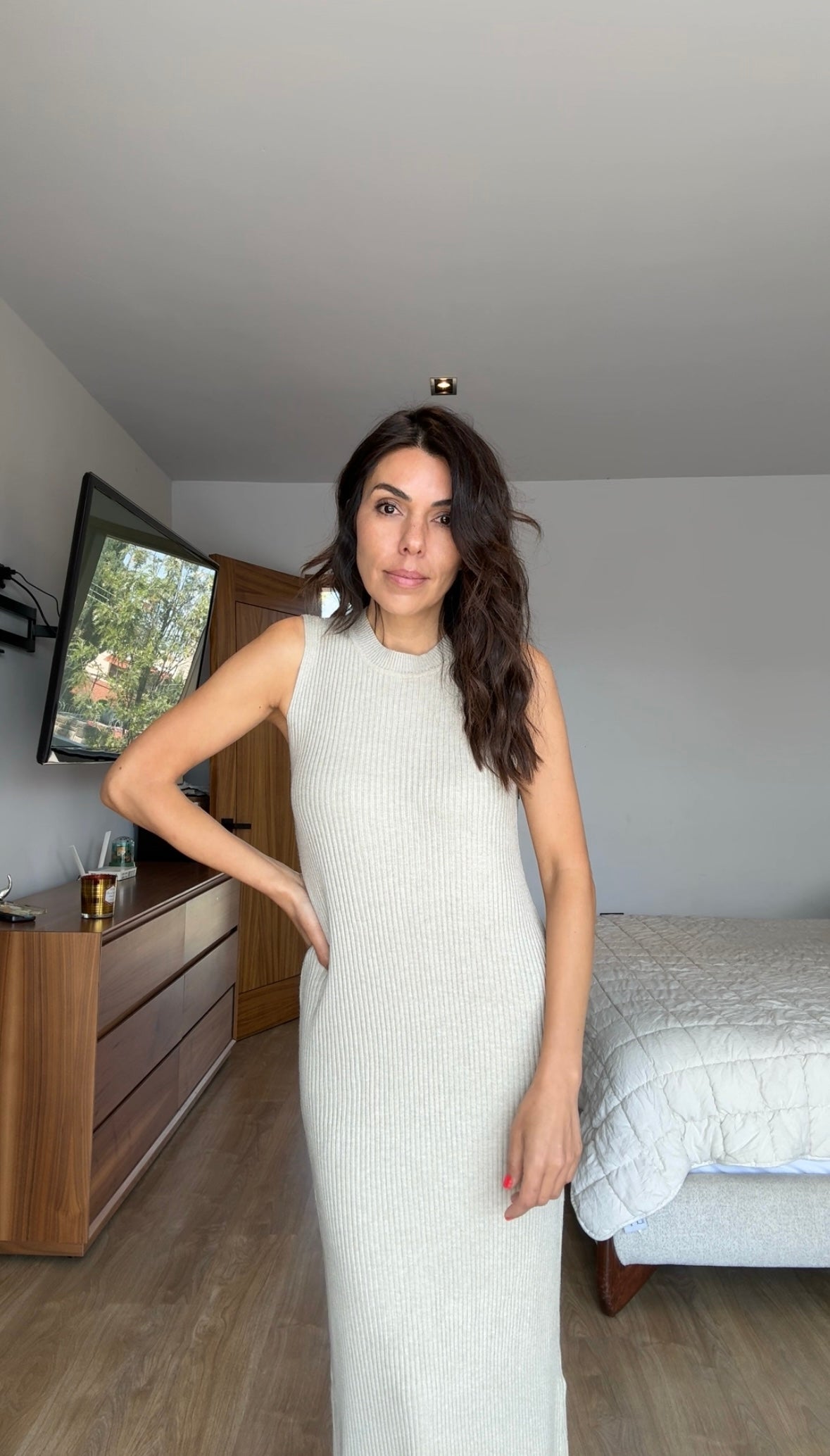 Set gris vestido y ensamble