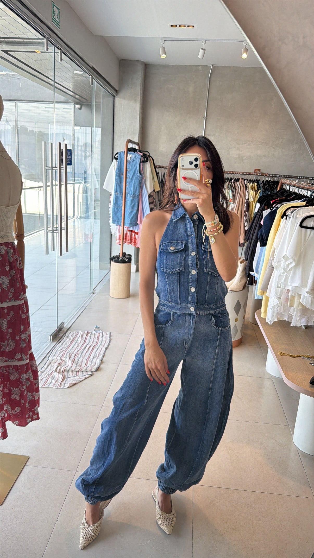 Denim jumpsuit