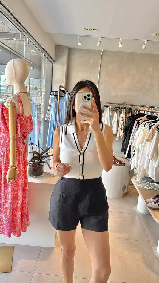 Short negro lino