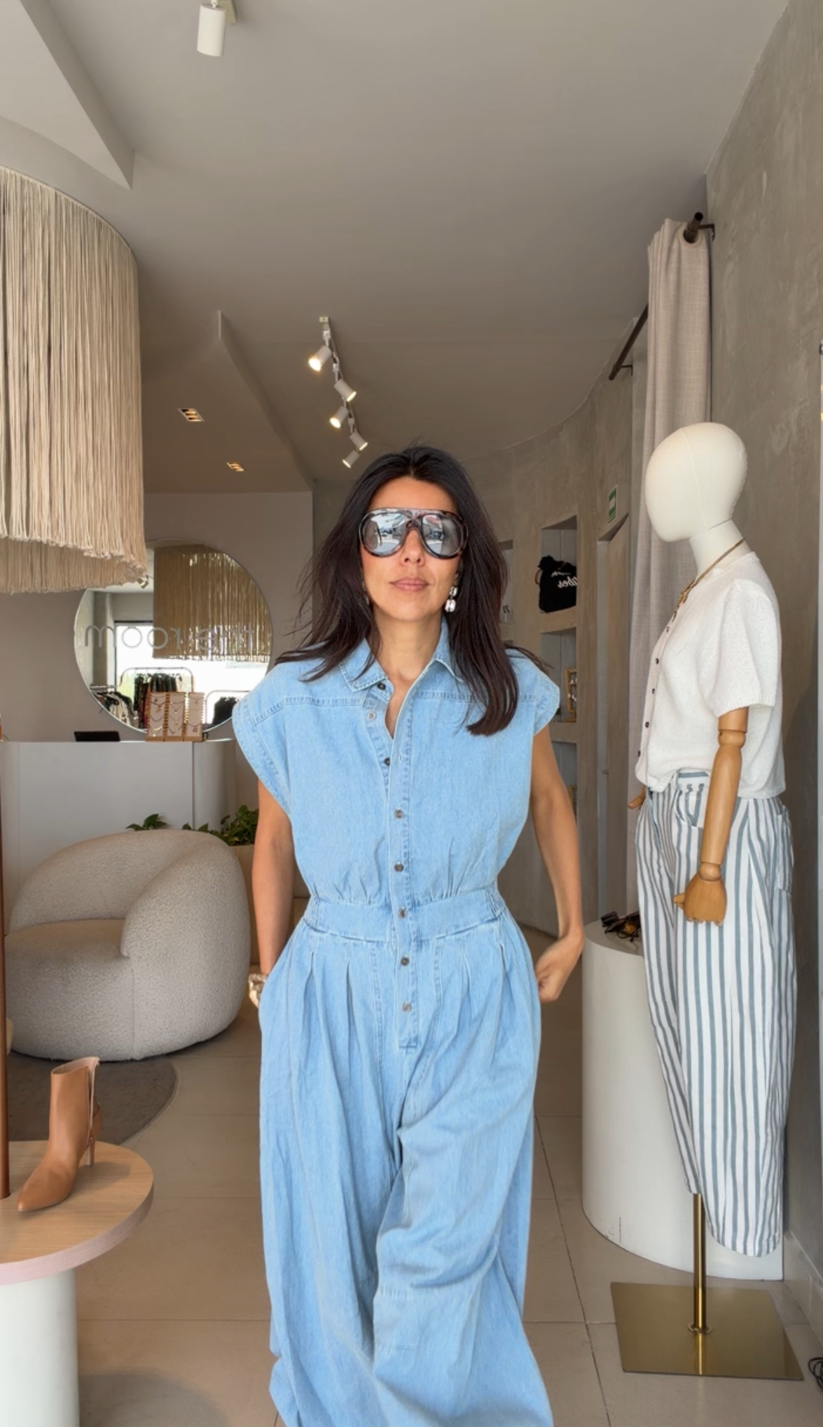 Denim jumpsuit