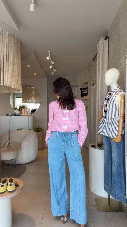 Jeans claros raya
