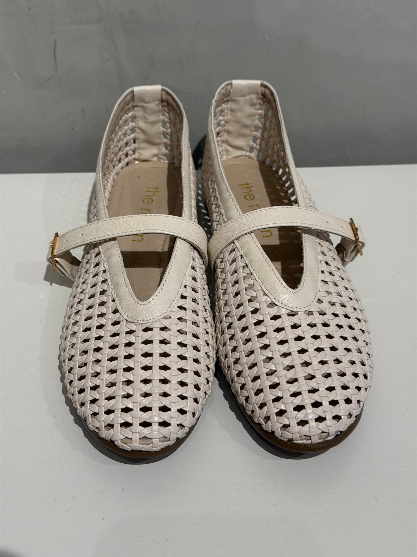 Flats beige calados