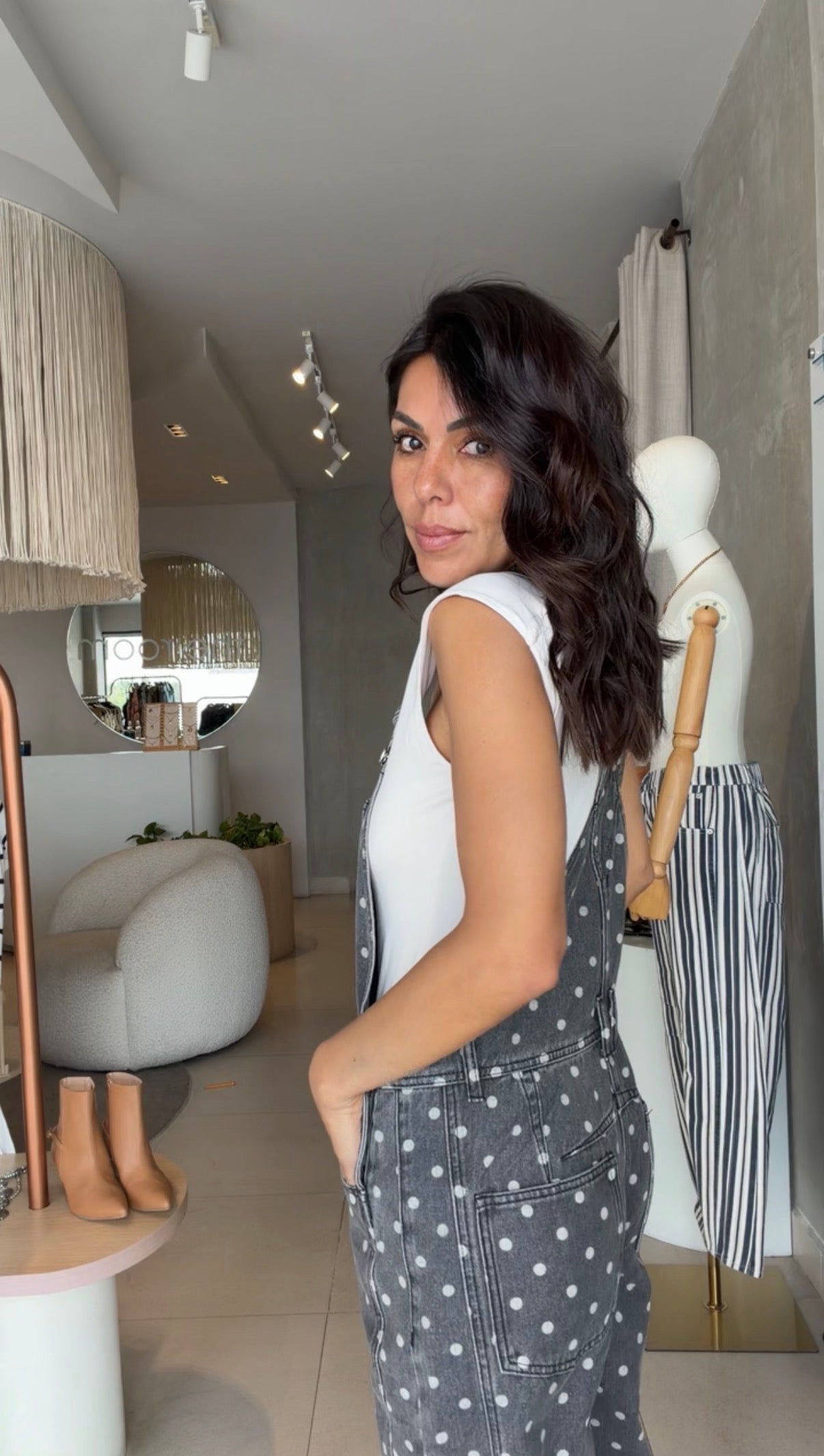 Jumper polka dots gris