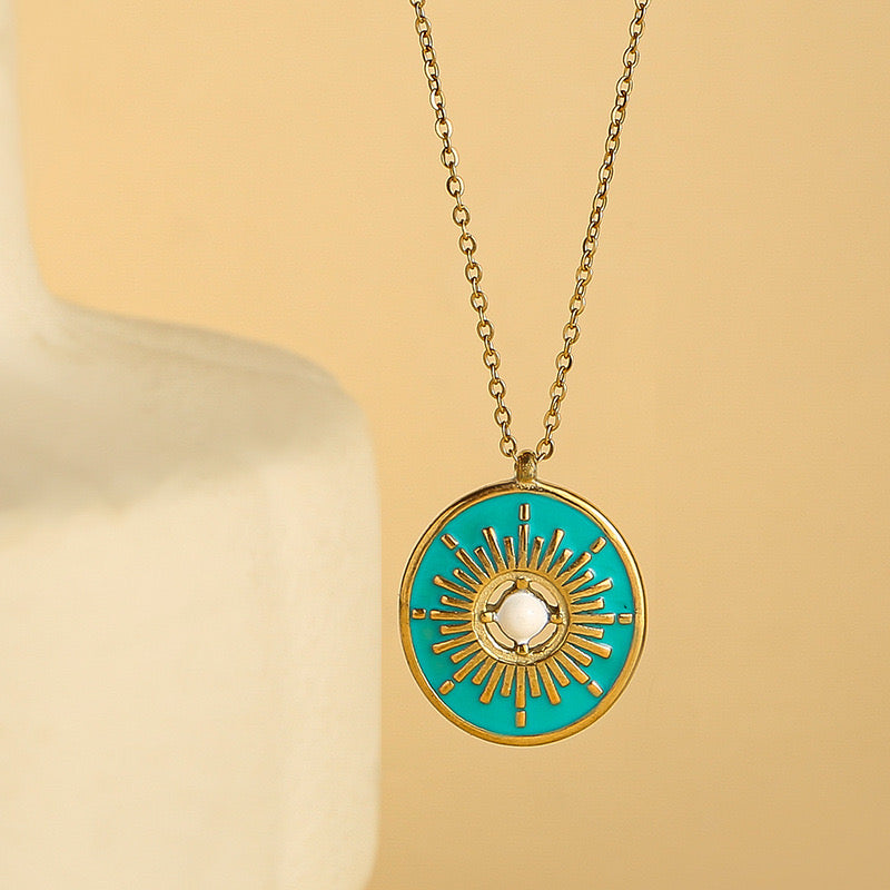 Collar dije turquesa