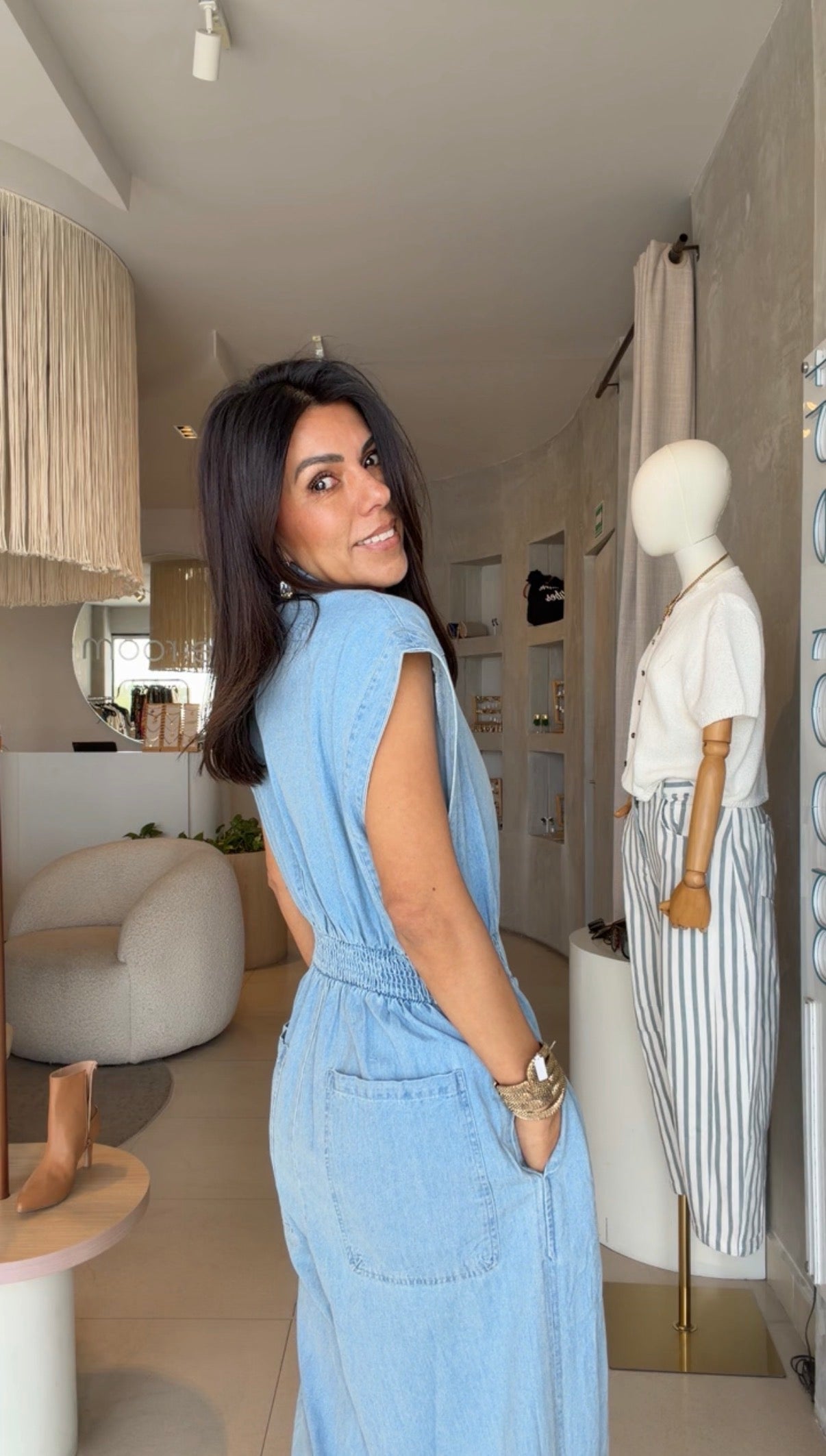 Denim jumpsuit