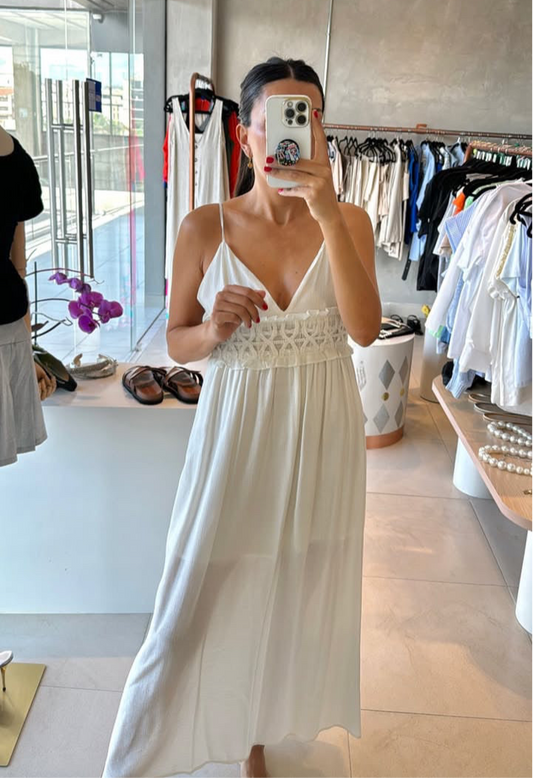 Vestido blanco tirantes