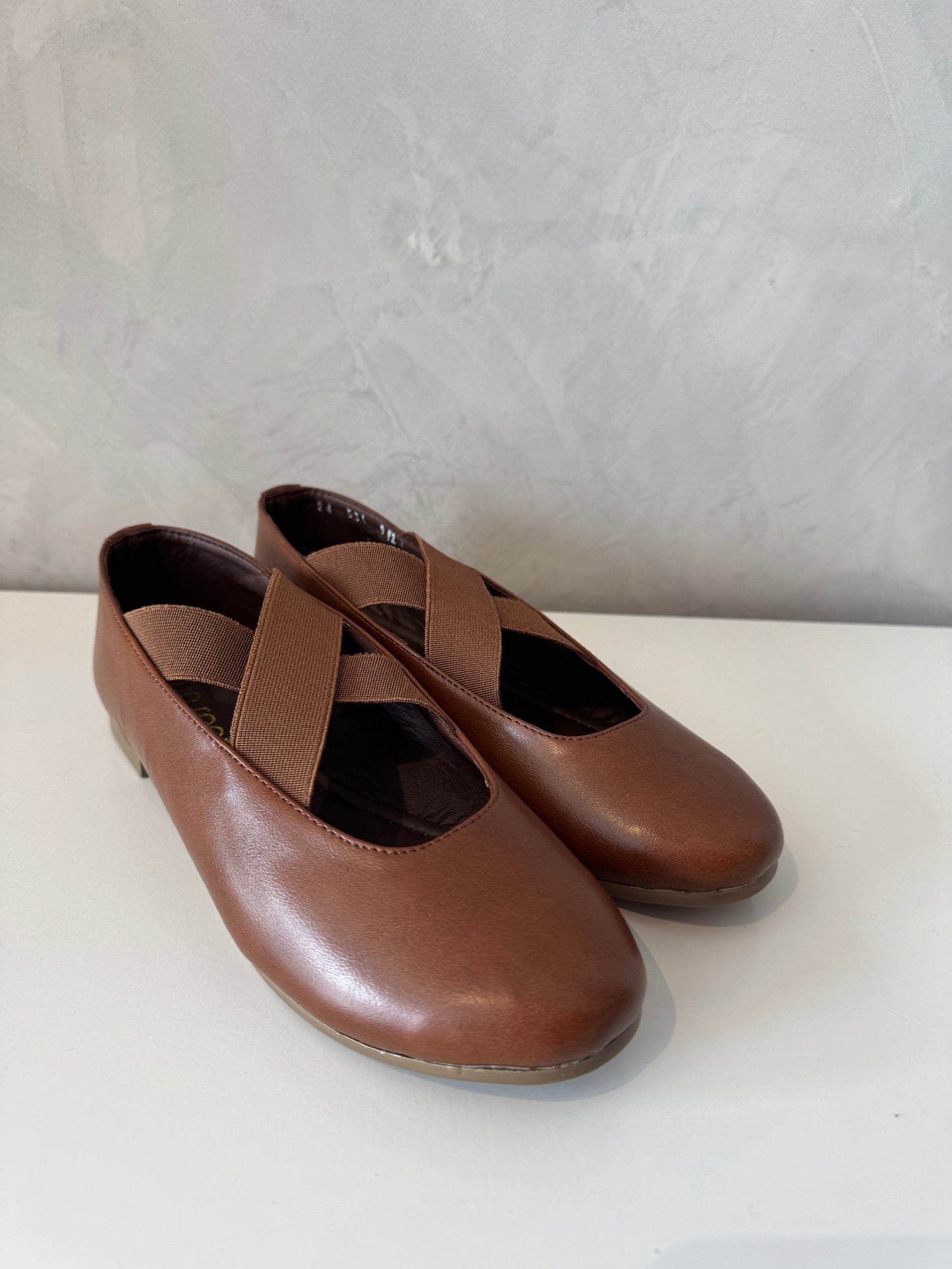 Zapatos Hellen coñac