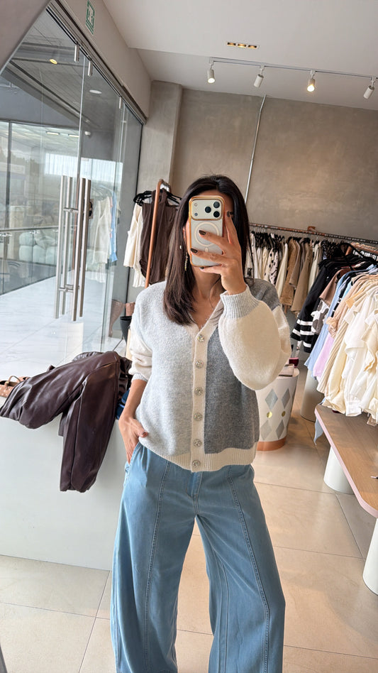 Cardigan gris
