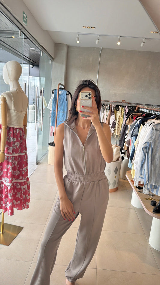 Jumpsuit beige modal