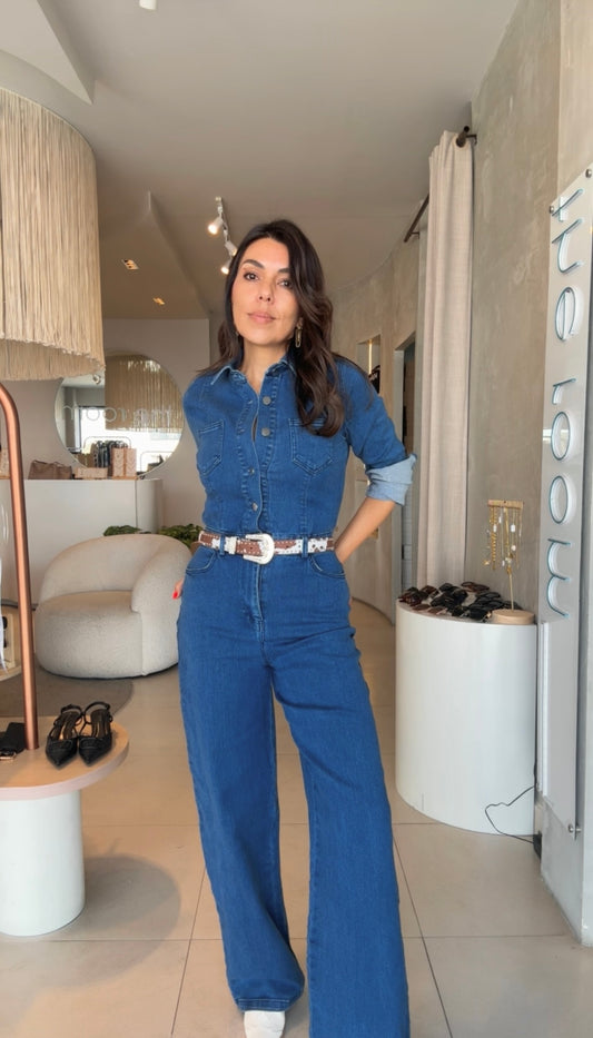Pre order jumpsuit denim