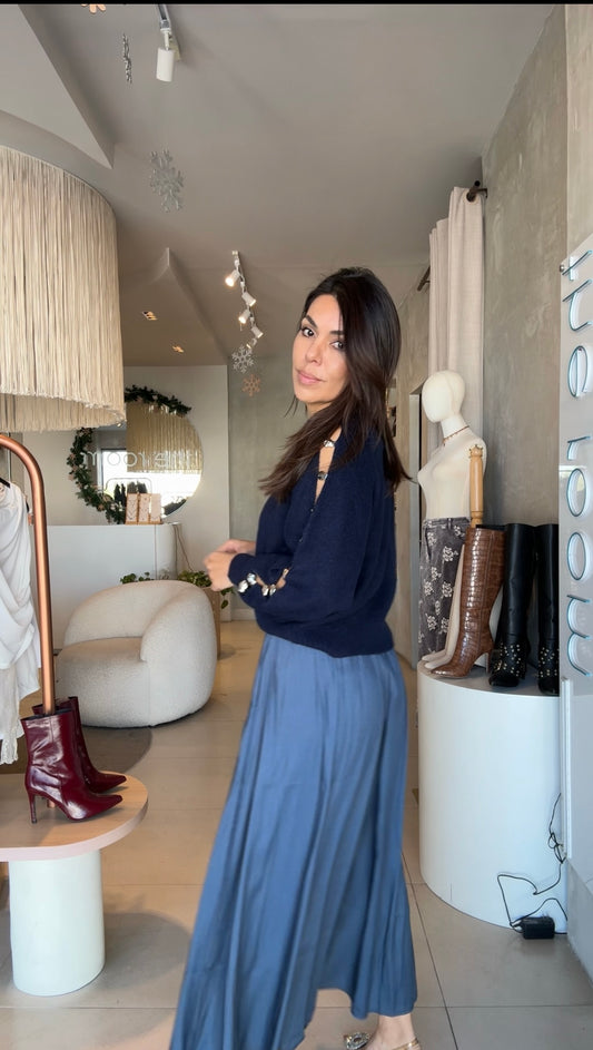 Pantalón azul culotte