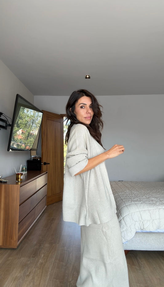 Set gris vestido y ensamble