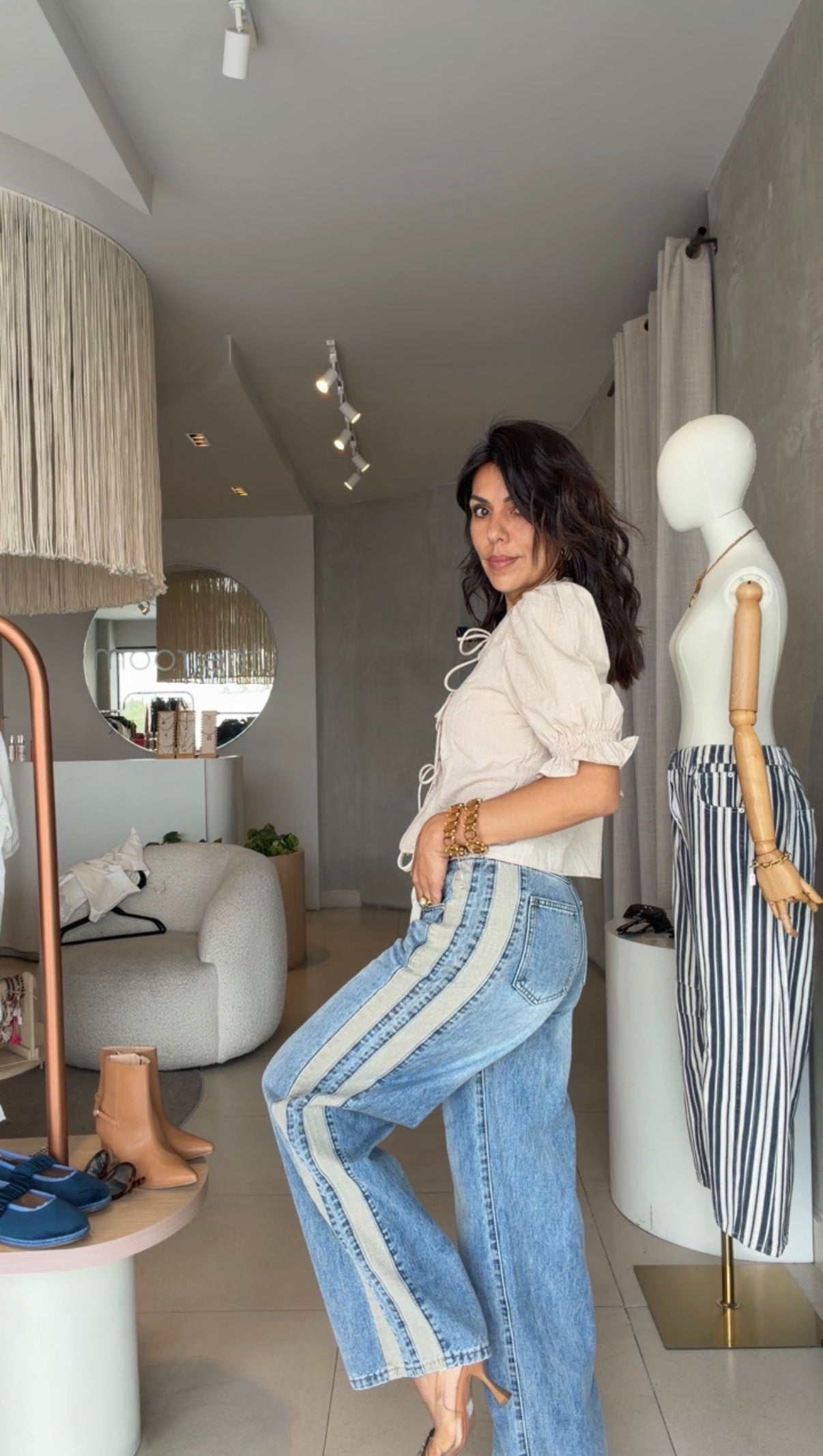 Jeans stripes