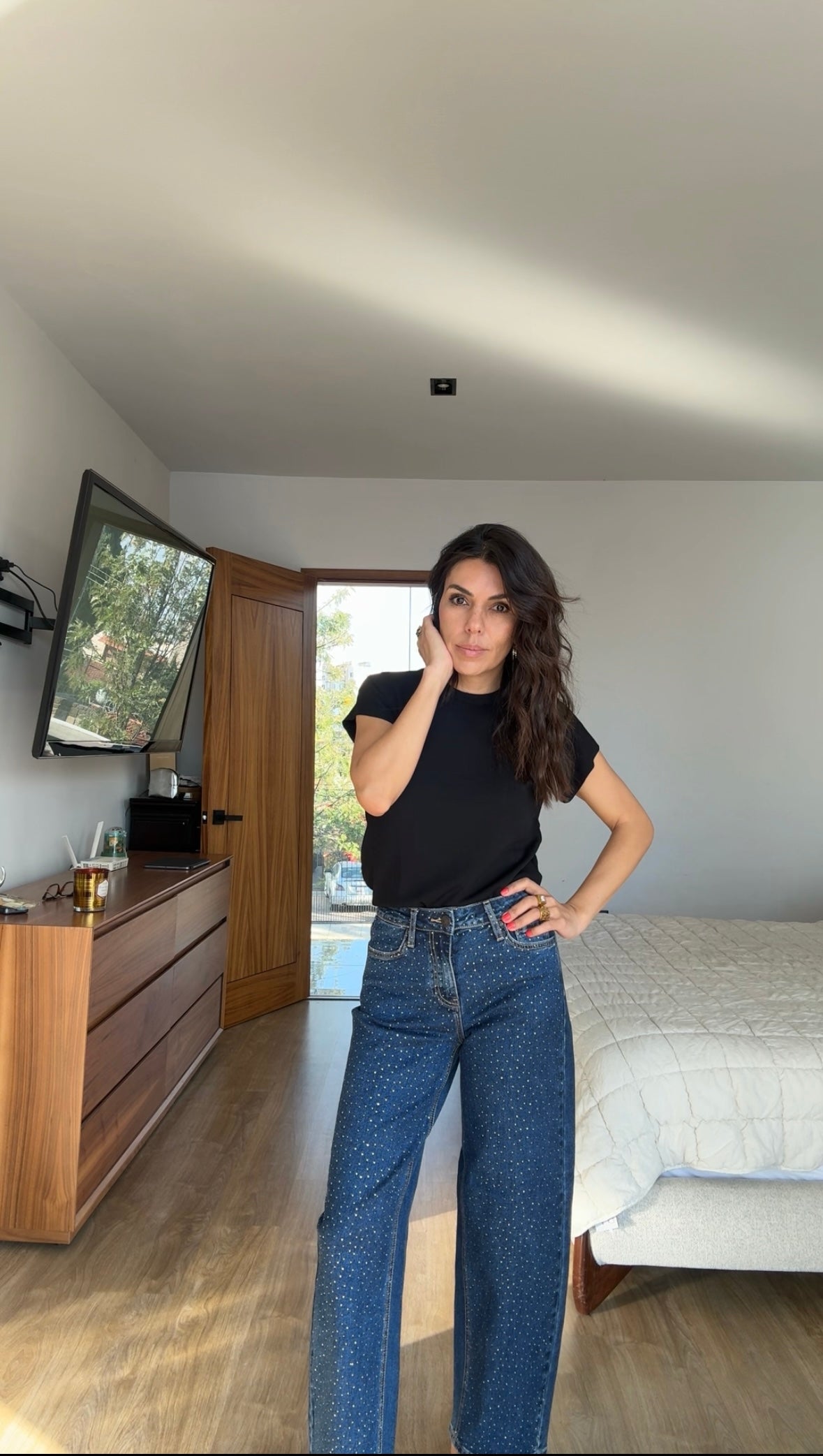 Jeans balloon brillos