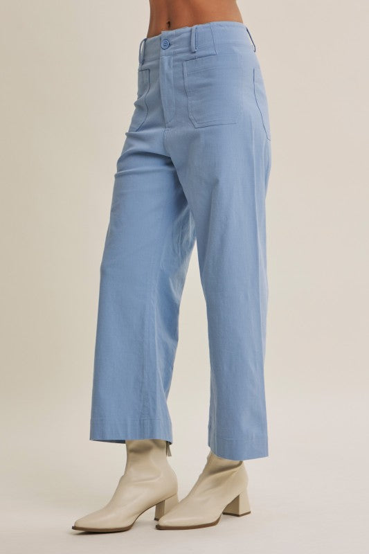 Pantalón azul bolsillos
