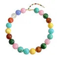 Colar bolitas colores