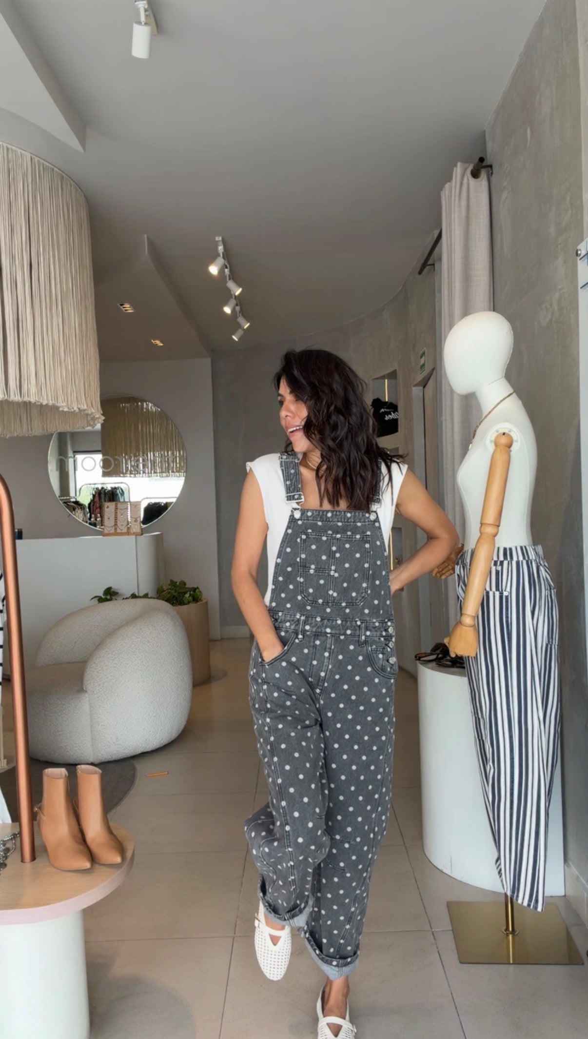 Jumper polka dots gris