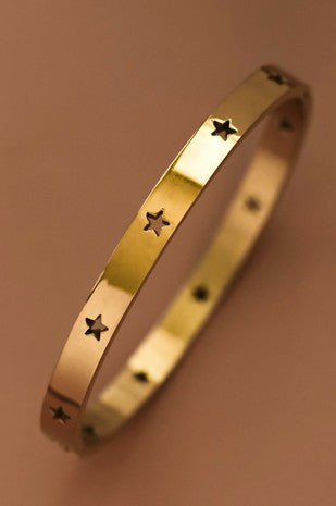 Brazalete dorado estrellas