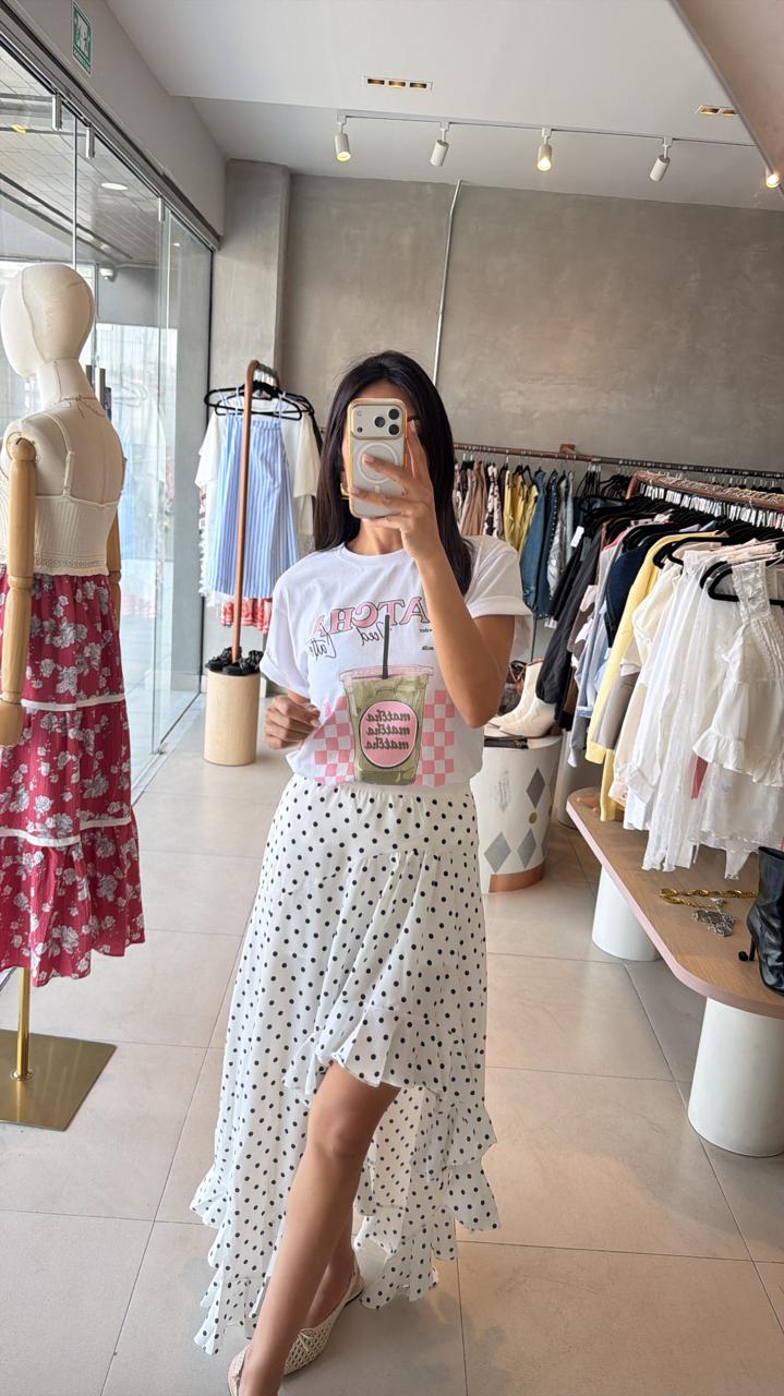 Falda polka olanes
