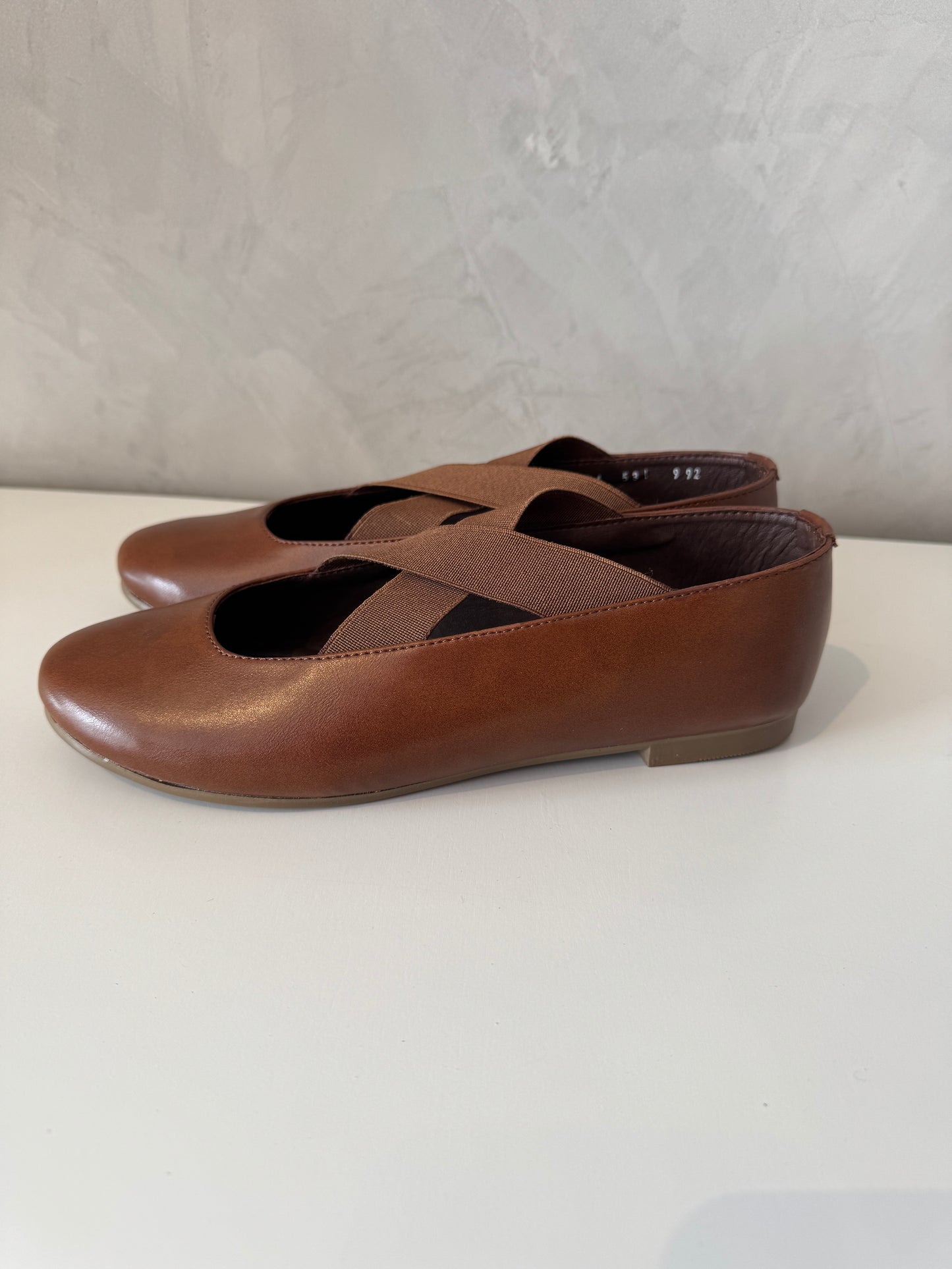 Zapatos Hellen coñac