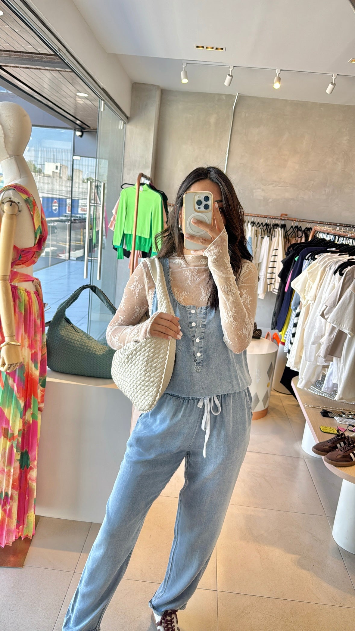 Blusa encaje ivory