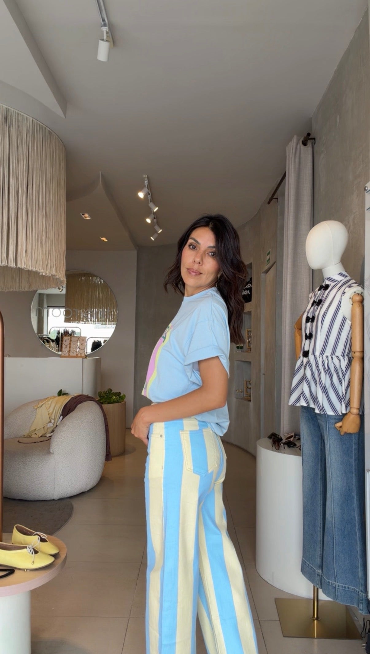 Pantalón rayas amarillas