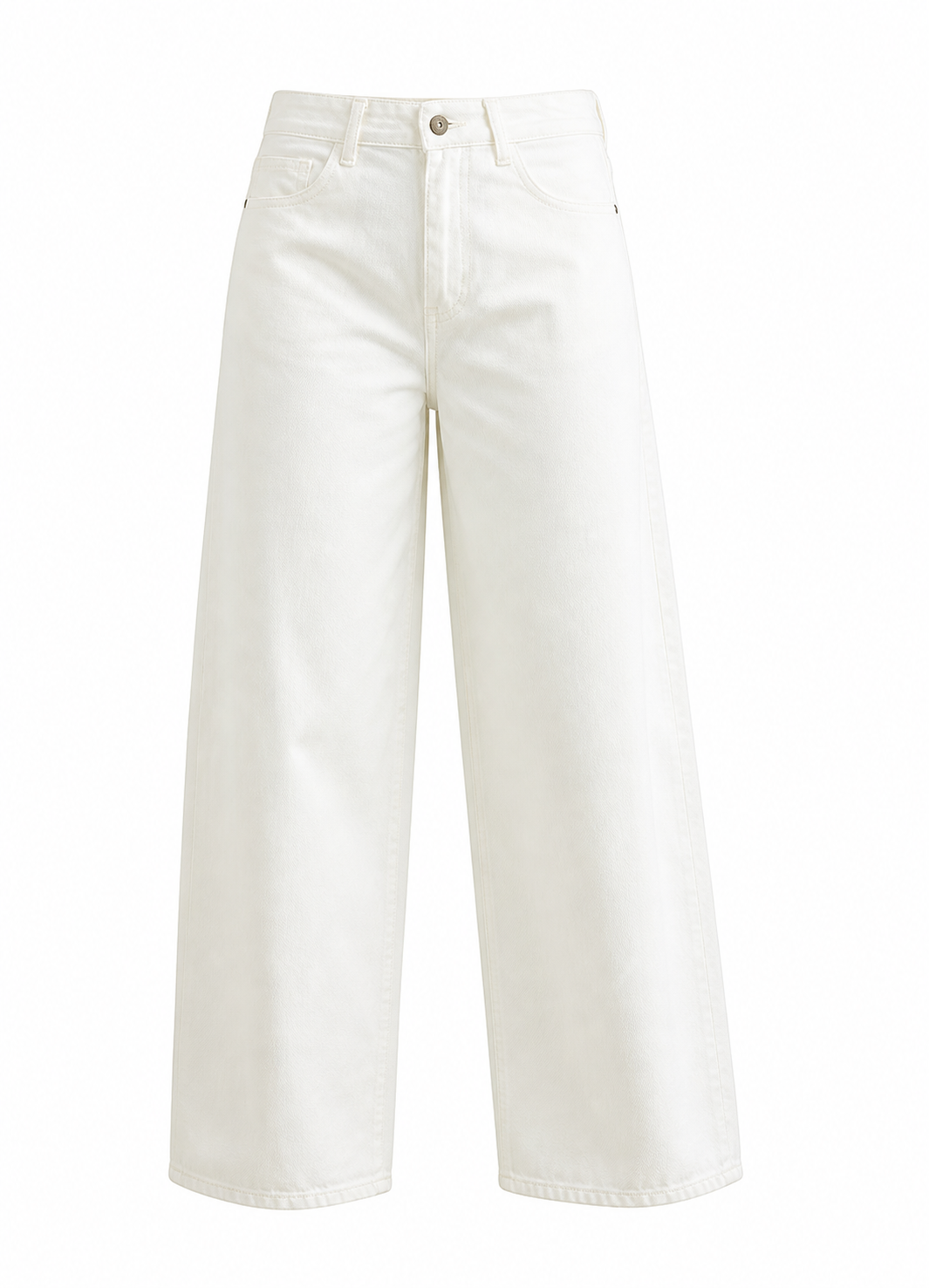 Barrel jeans blanco