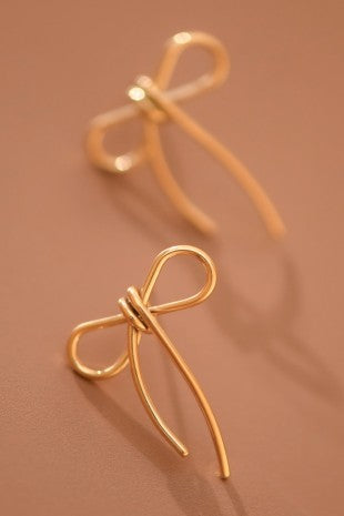 Aretes moñito