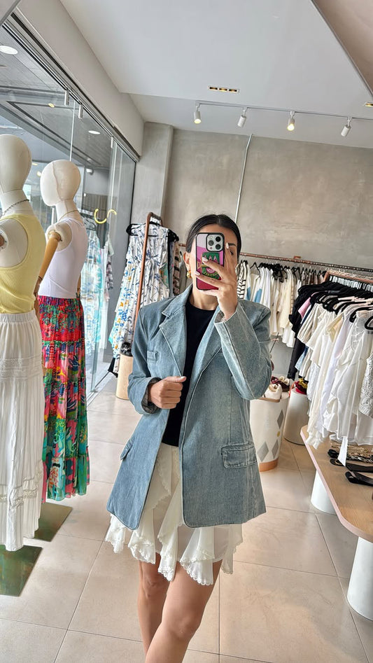 Blazer mezclilla