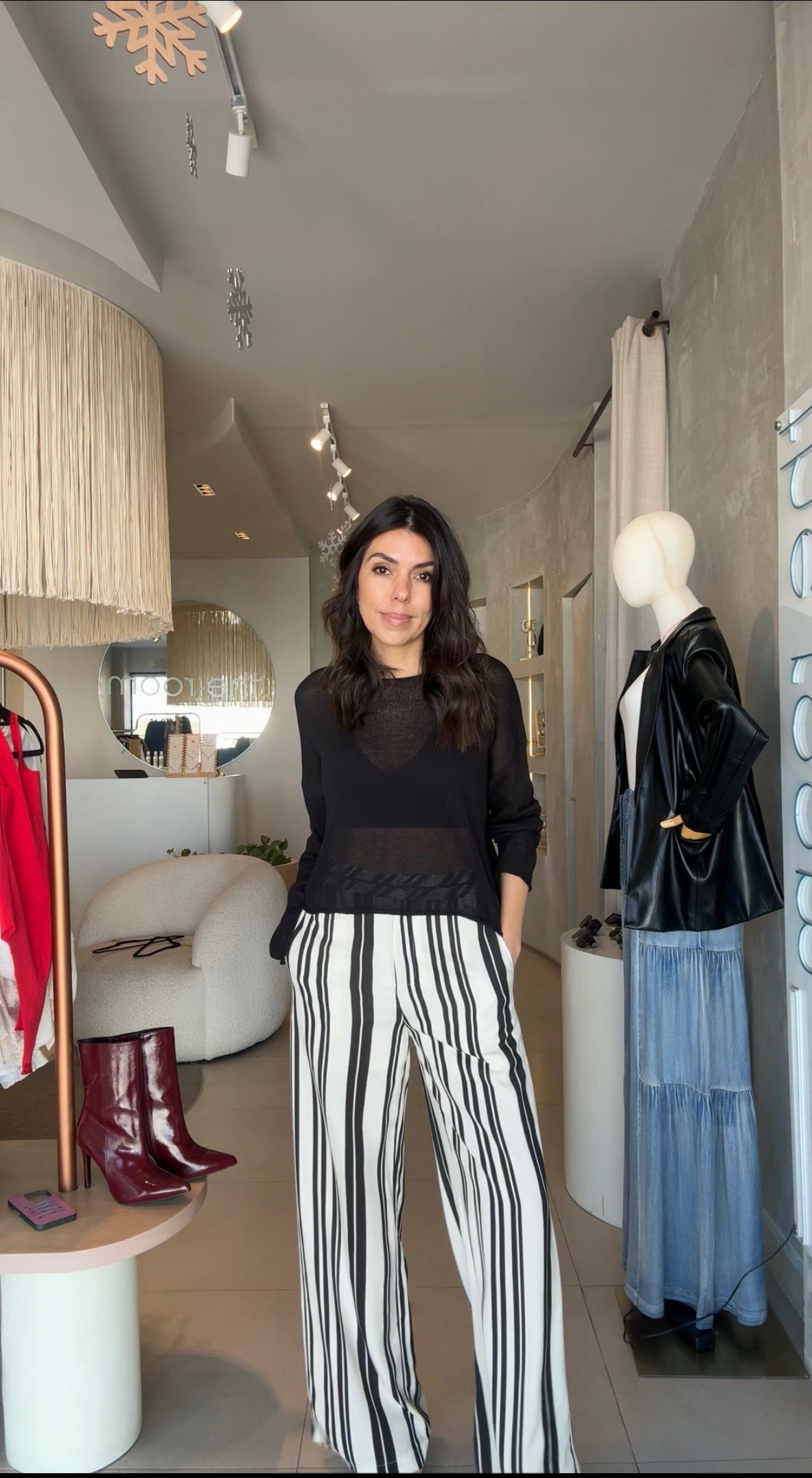 Pantalón rayas negras