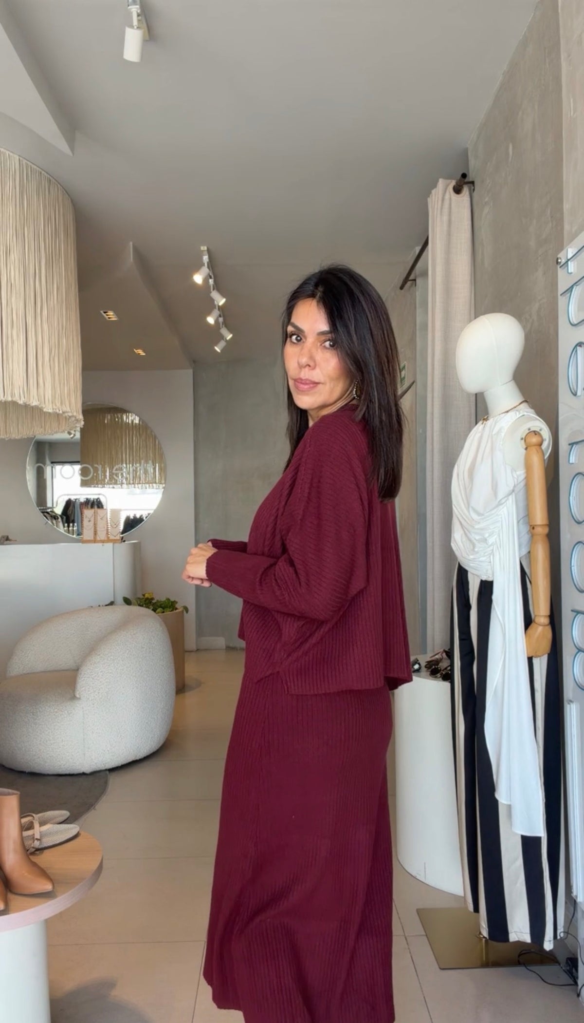 Set vino sueter y vestido