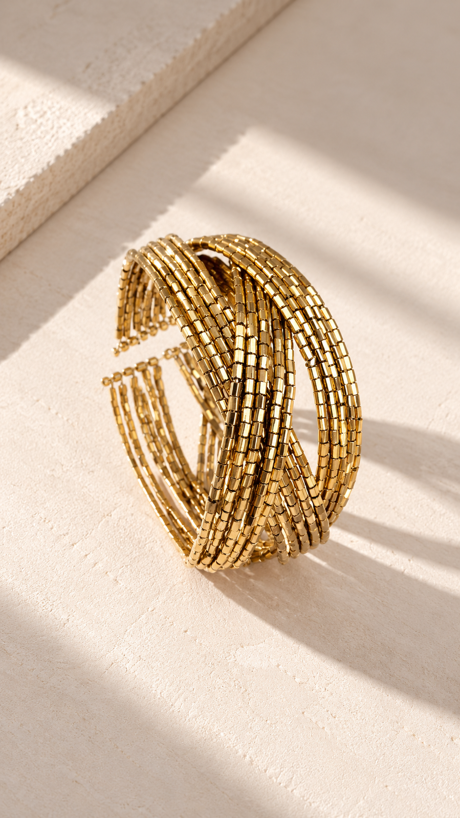 Brazaleta Dorado cruzado