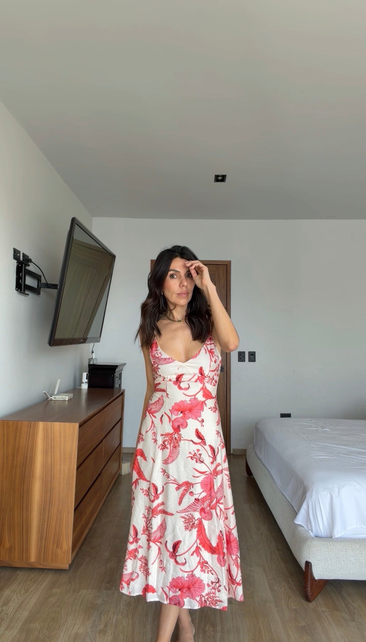 Maxi vestido flores